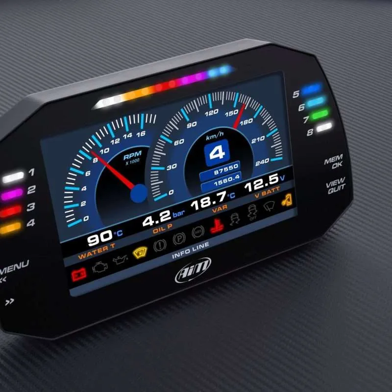 Alternative view of Aim MXG Strada 7" Dash