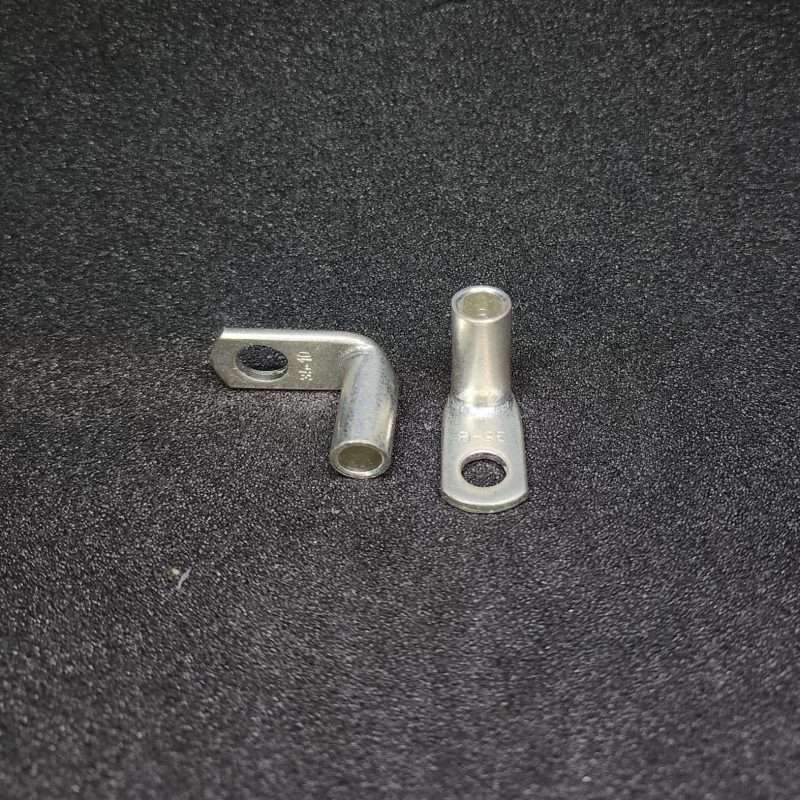 90deg 35mm2 M8 Battery Cable Lug Front