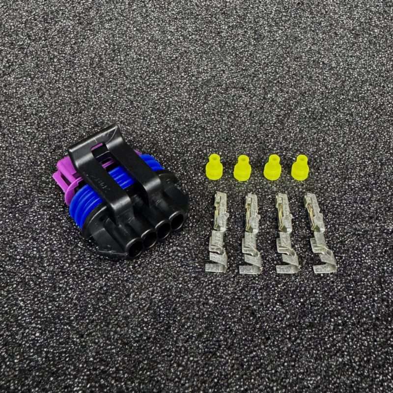 GM LS Idle Solenoid Connector Kit – 4-Way Delphi Mushroom Keyway
